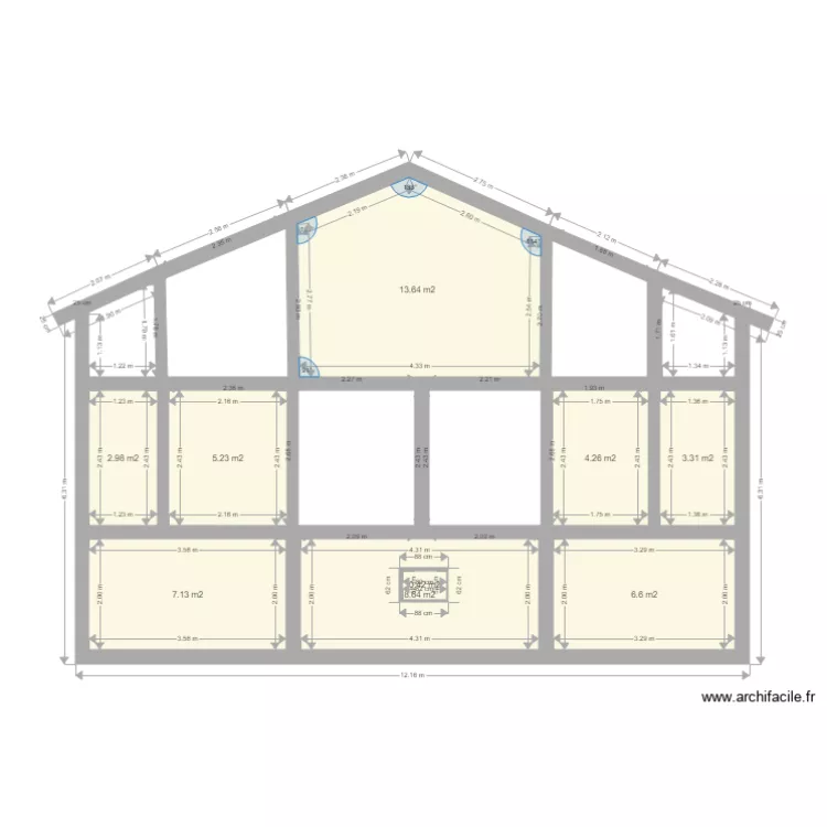 Coupe 2. Plan de Coupe 2. Plan de