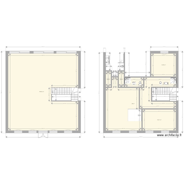 MedanSuiteRefus. Plan de 7 pièces et 191 m2