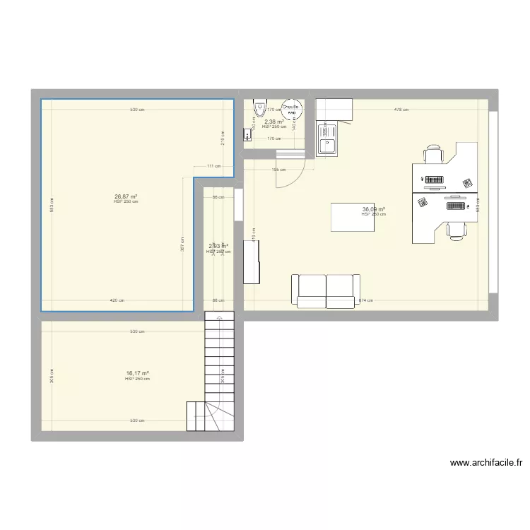BUREAUX. Plan de 