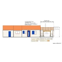 Plan ossature panneau bois garage Façade Nord