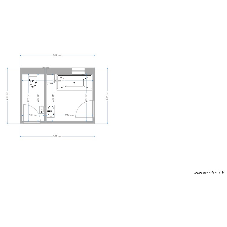 SDB-01. Plan de 0 pièce et 0 m2