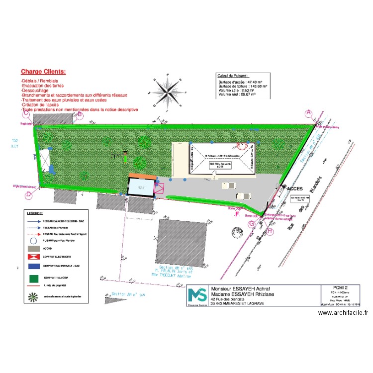 Plan Aménagement extérieur v1 . Plan de 0 pièce et 0 m2