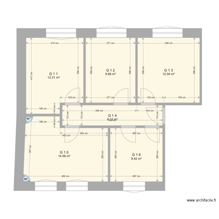 1 ETAGE GAUCHE VILLE GOETZ VER 1. Plan de 0 pièce et 0 m2