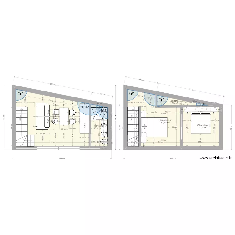 Appart jardin. Plan de Appart jardin. Plan de