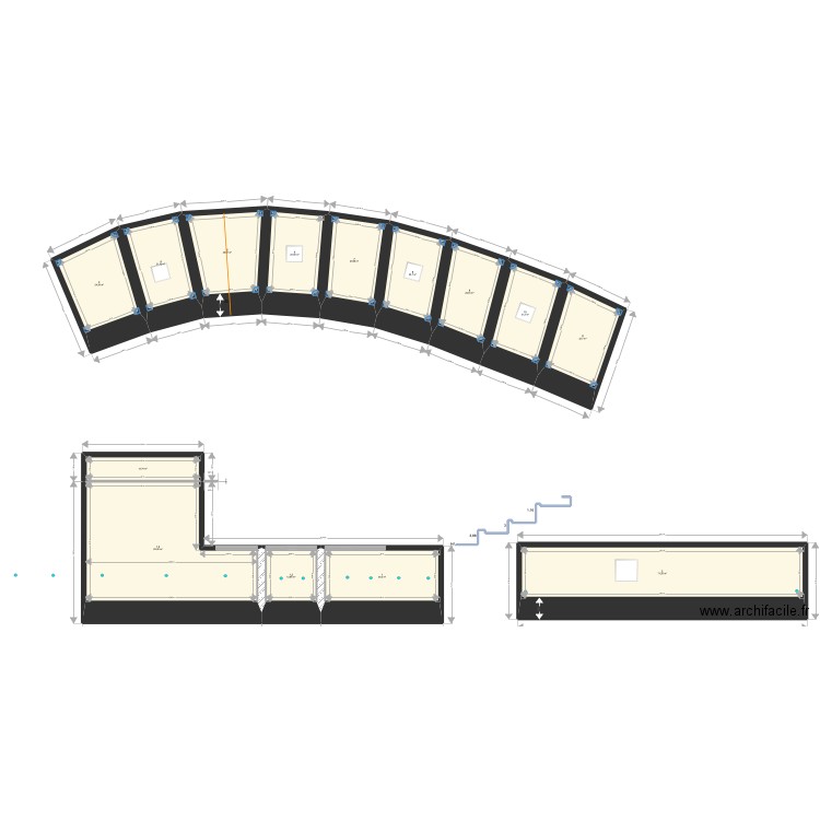 MERIDIEN . Plan de 14 pièces et 407 m2