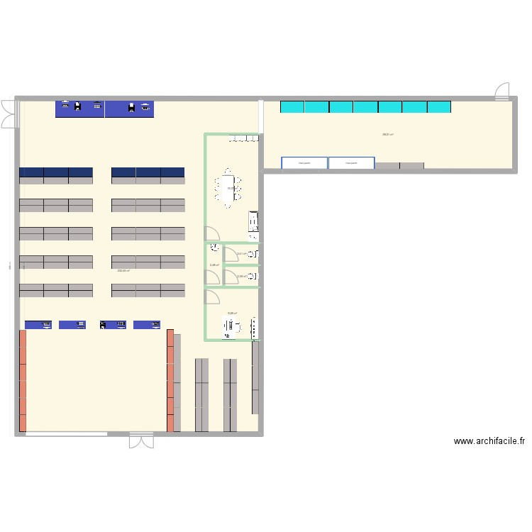 Toulouse Sud v2. Plan de 7 pièces et 327 m2