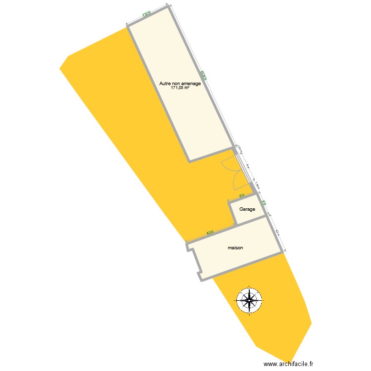plan maison avant extension 2. Plan de 0 pièce et 0 m2