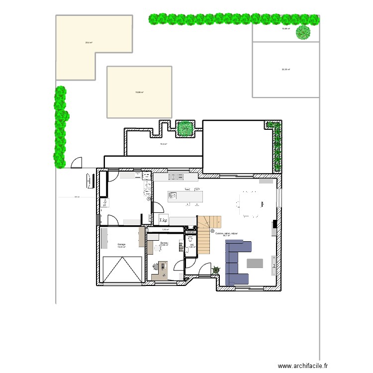 perso 2. Plan de 18 pièces et 200 m2