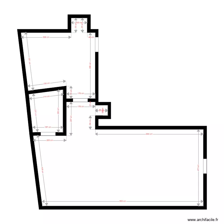 BAR LE RUBIS 18E. Plan de 
