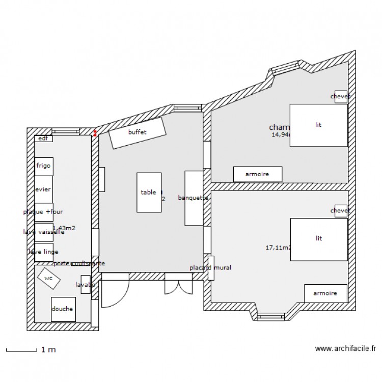 Plan. Plan de 0 pièce et 0 m2