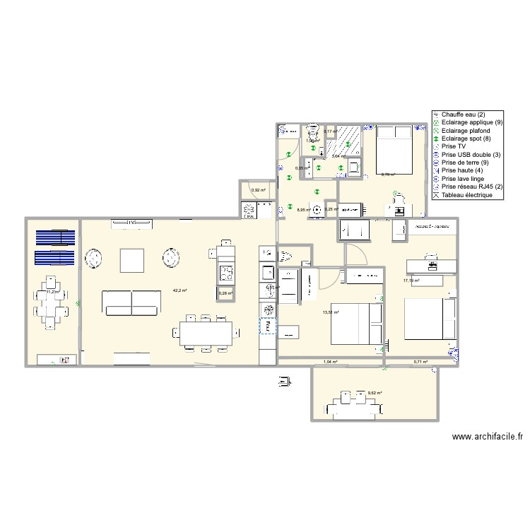 Santa Clara 2 face mer nousV3. Plan de 0 pièce et 0 m2