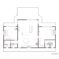 Plan meubl&eacute; et cuisine
