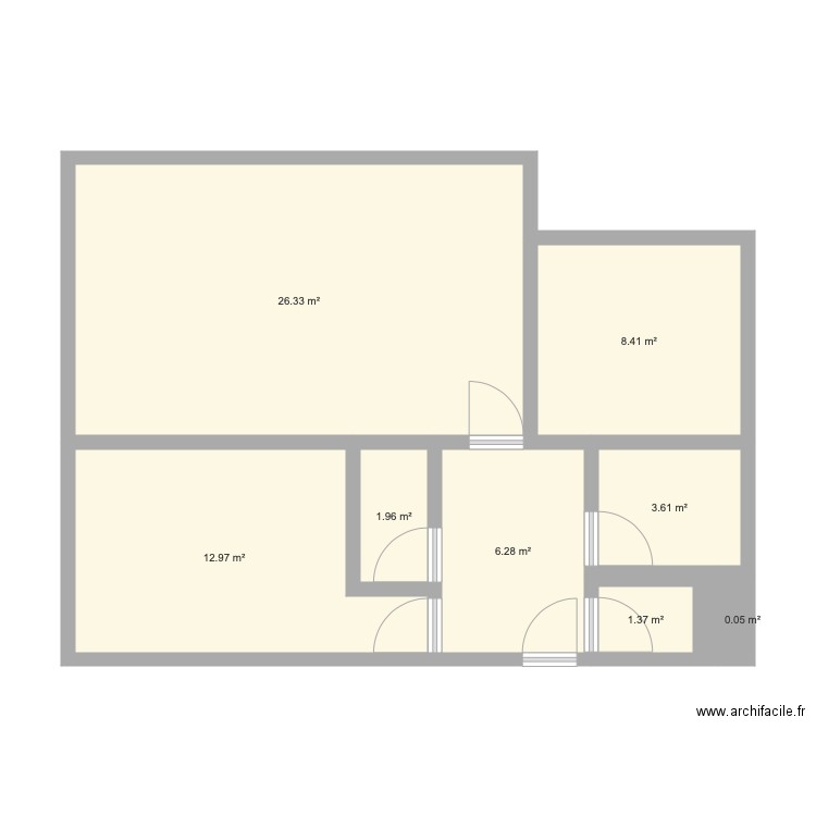 Yvette vide. Plan de 0 pièce et 0 m2