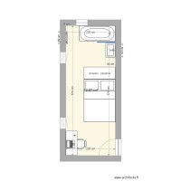 Malnati - plan chambre atelier v3 avec baignoire