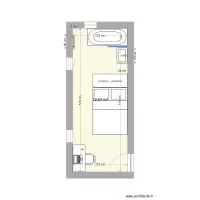Malnati - plan chambre atelier v3 avec baignoire