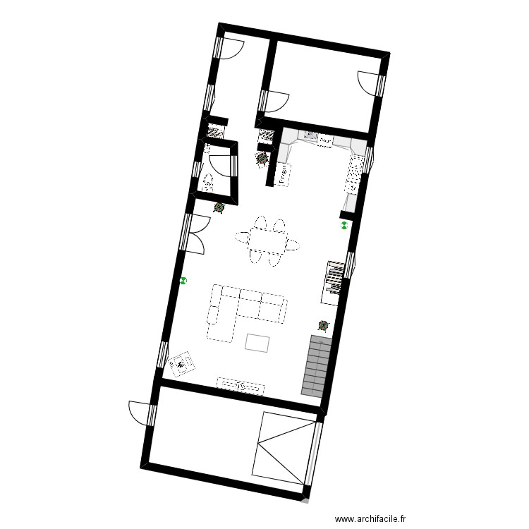 projet 1. Plan de 1 pièce et 2 m2