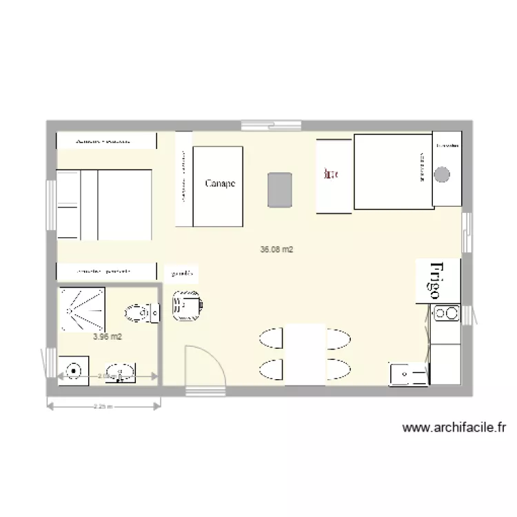 maison bois 1. Plan de 