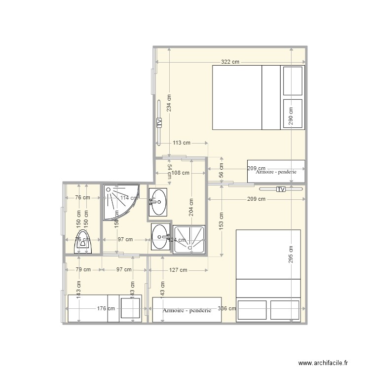 Implantation finale cote. Plan de 0 pièce et 0 m2