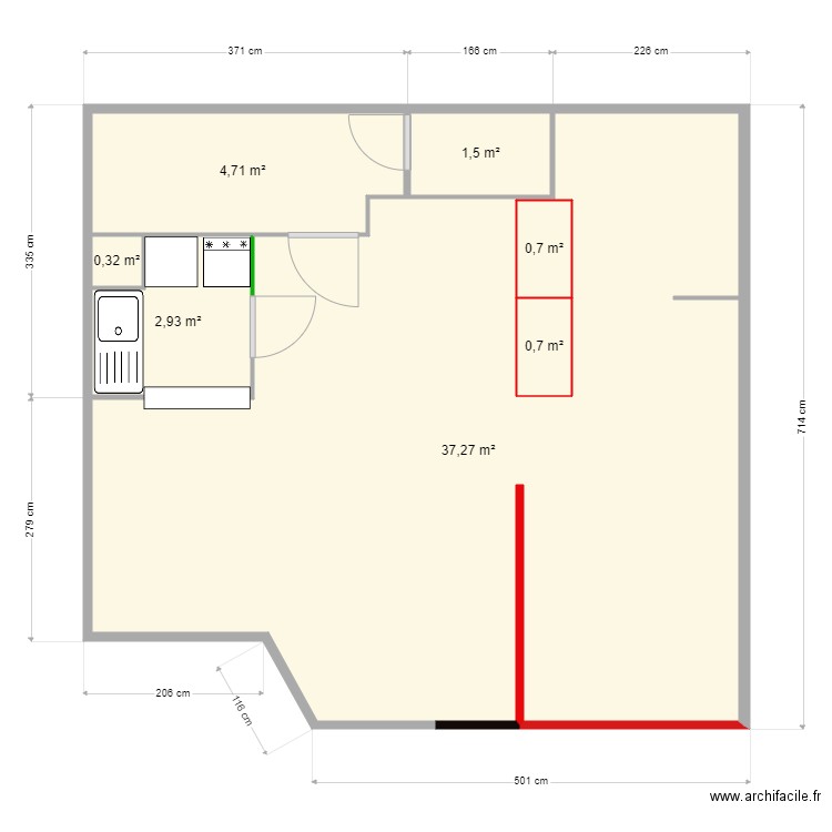 plan appart. Plan de 0 pièce et 0 m2