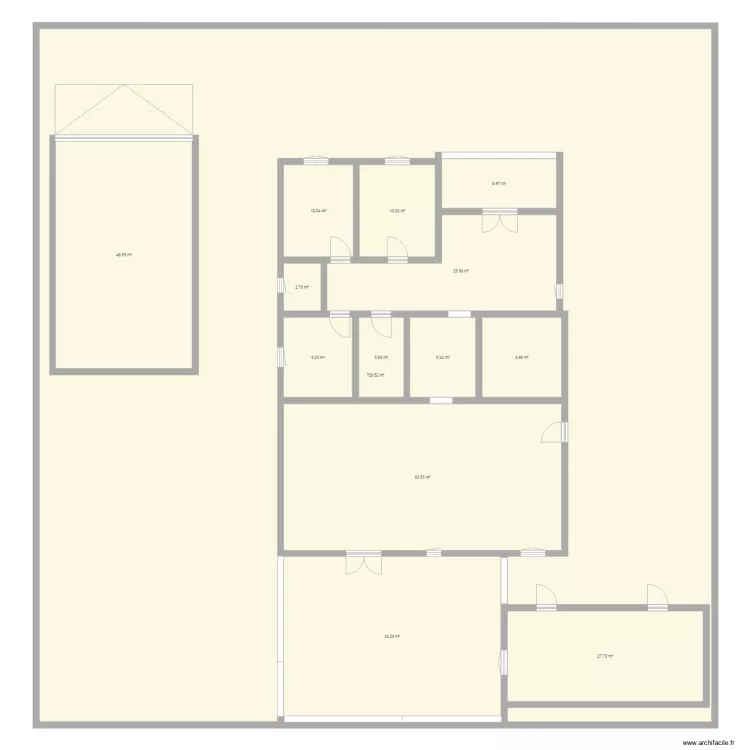 maison origine. Plan de 