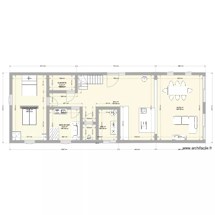 house 1. Plan de 