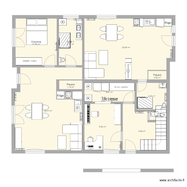 RDC kyt2 v2 2 chambres. Plan de 0 pièce et 0 m2
