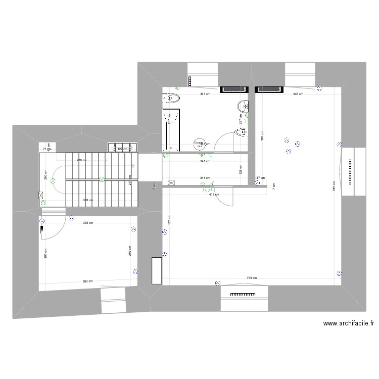 Les Coudrays. Plan de 0 pièce et 0 m2