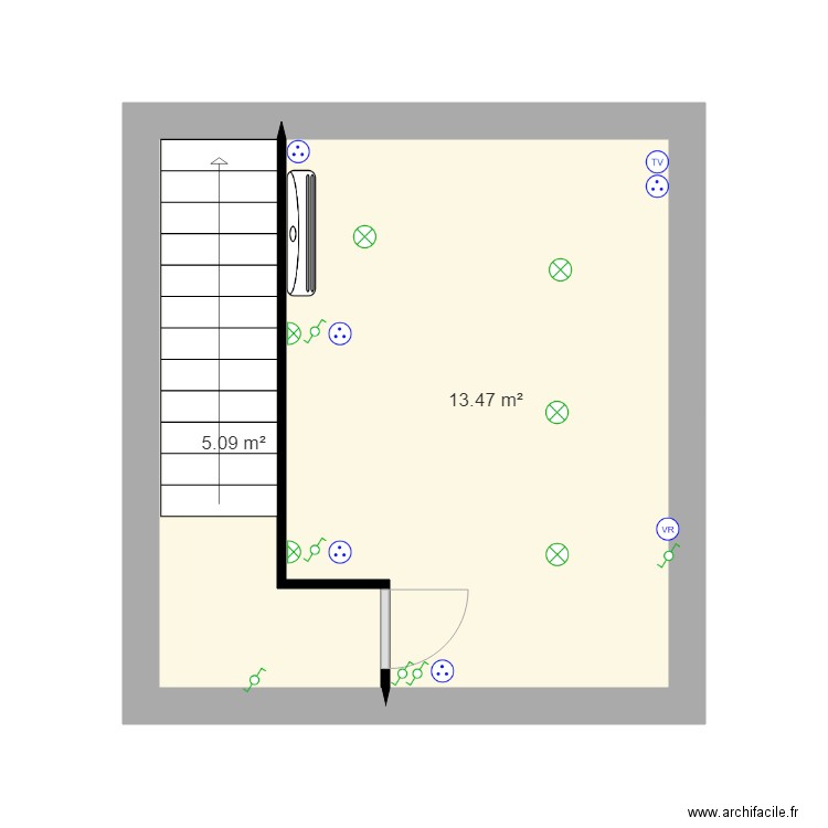 chambre angelo. Plan de 0 pièce et 0 m2