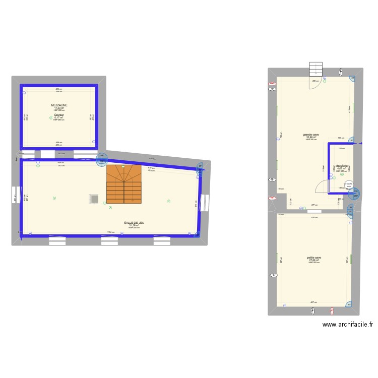 CROZE 2 EM. Plan de 6 pièces et 155 m2