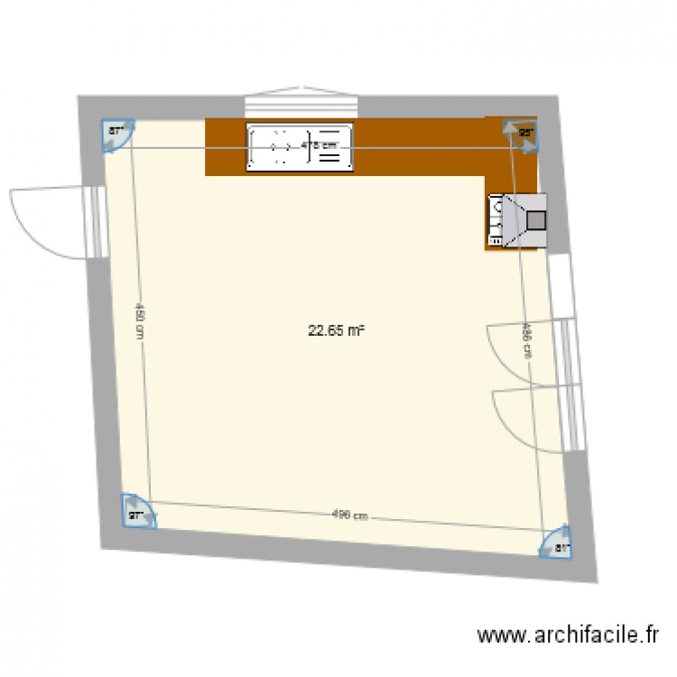 cuisine. Plan de 0 pièce et 0 m2