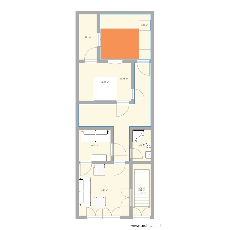 MAISONJAUNE2. Plan de 0 pièce et 0 m2