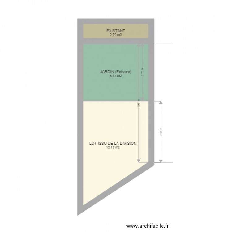 CHAILLY PROJET DIVISION. Plan de 0 pièce et 0 m2