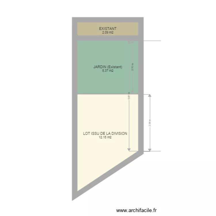 CHAILLY PROJET DIVISION. Plan de 
