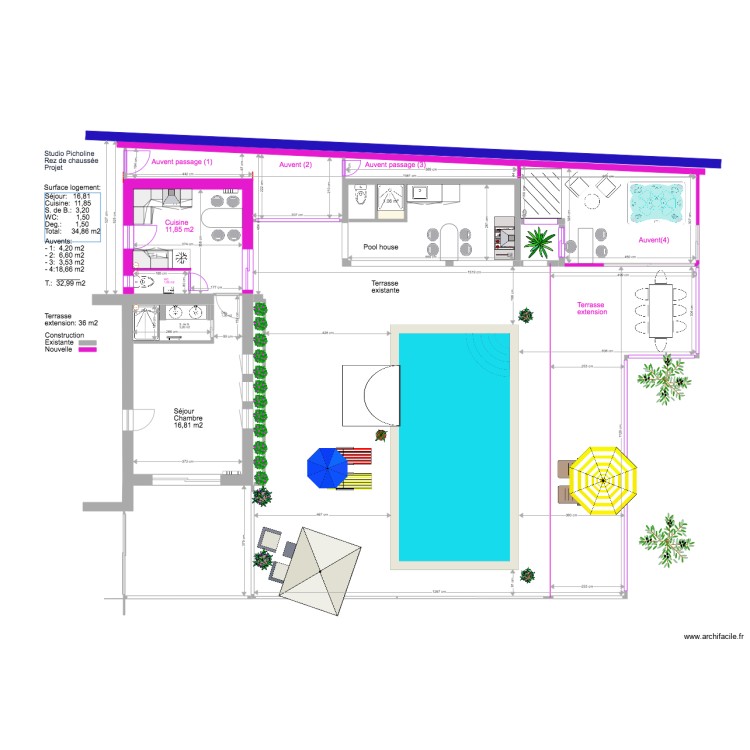 Studio Picholine Projet 3. Plan de 0 pièce et 0 m2
