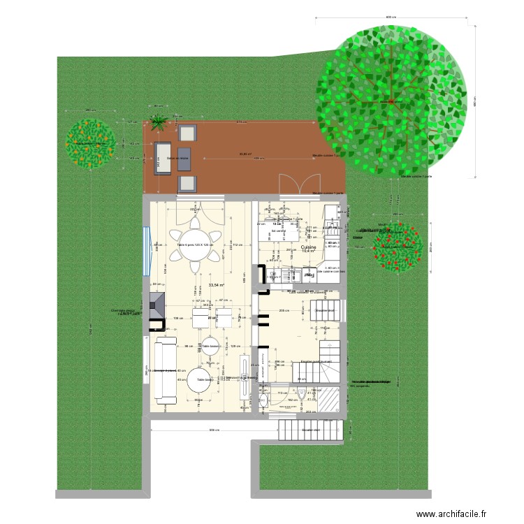 PLAN 3 PETITE OUVERTURE. Plan de 17 pièces et 236 m2