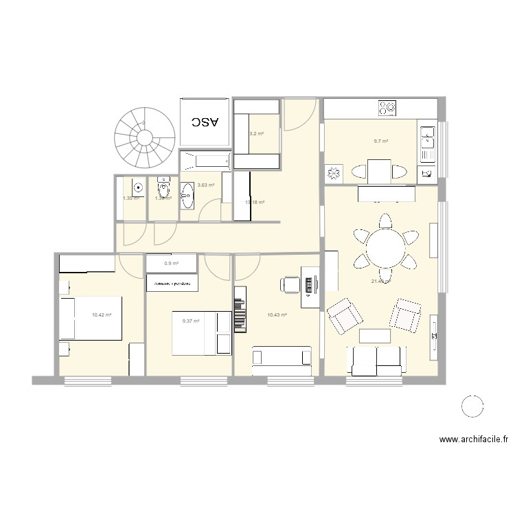 hcfa2. Plan de 0 pièce et 0 m2