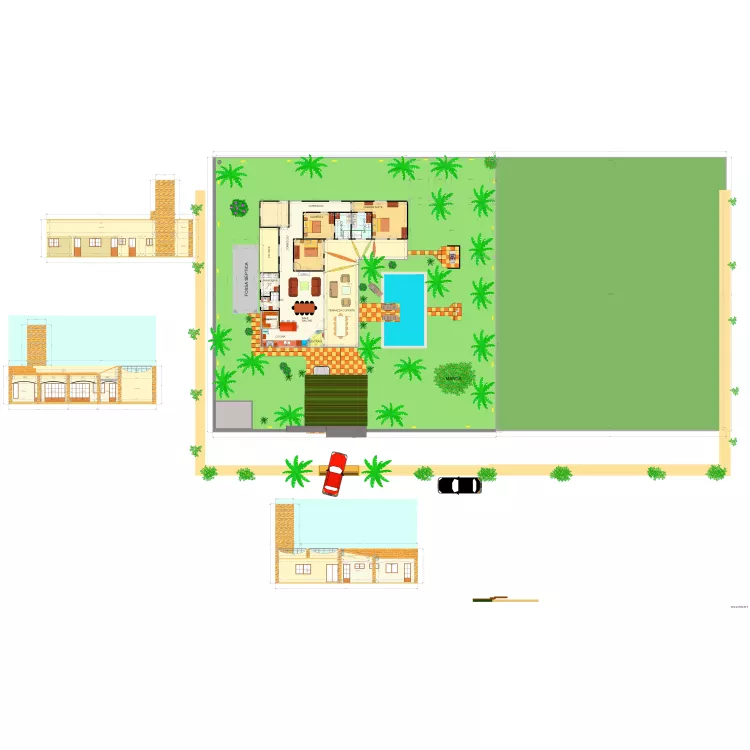 CASA A ELLE CON ENTRATA. Plan de 