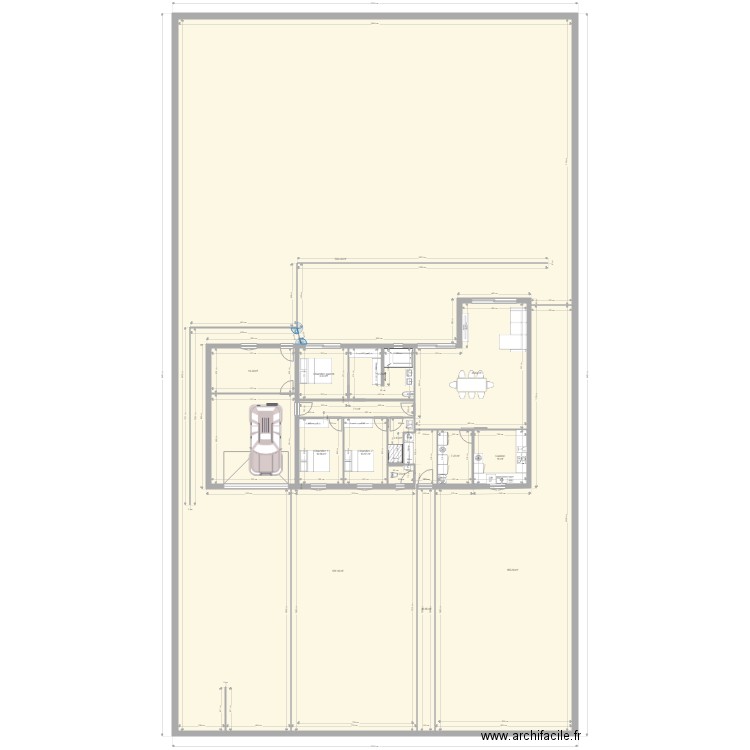 Projet L V3 Garage extérieur. Plan de 0 pièce et 0 m2