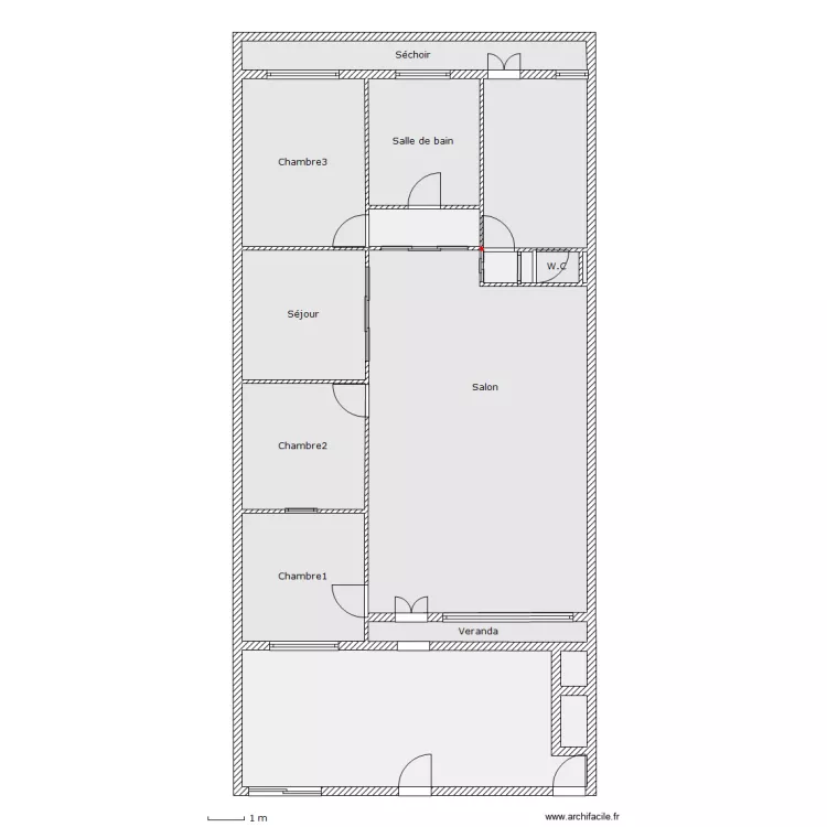 Rez-de-chauss&eacute;e. Plan de 