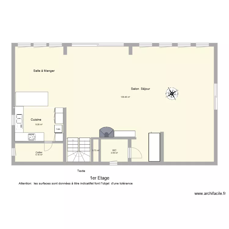 BI 2123  1er etage . Plan de 