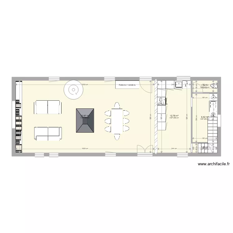 la colombière RDC. Plan de la colombière RDC. Plan de