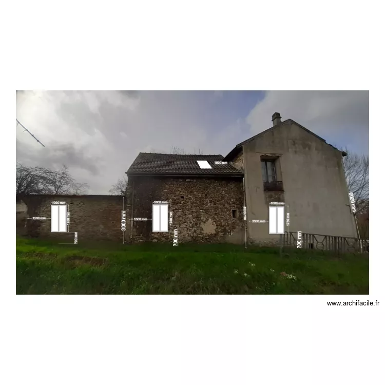 Cr&eacute;ation d'ouvertures de Mezy. Plan de 