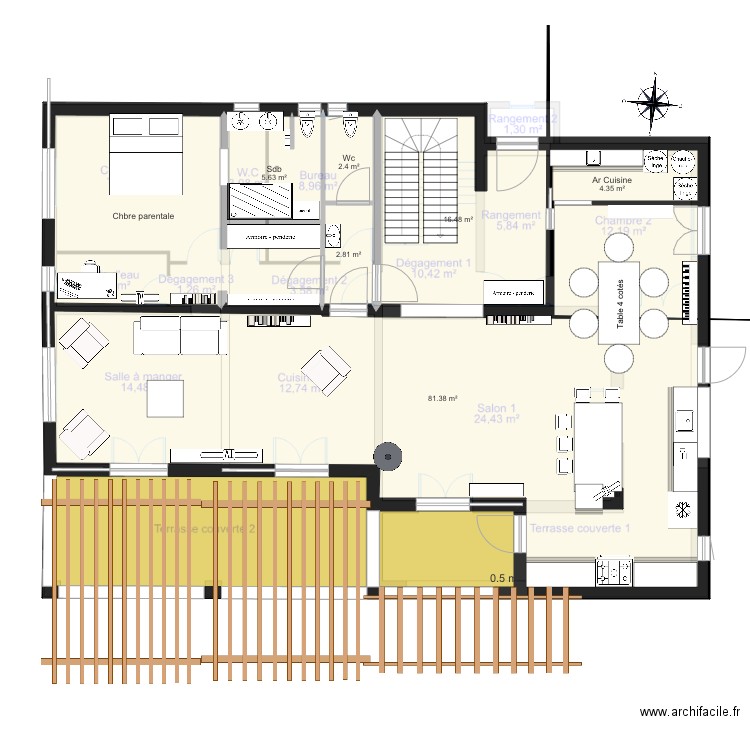 B Rdc 5. Plan de 0 pièce et 0 m2