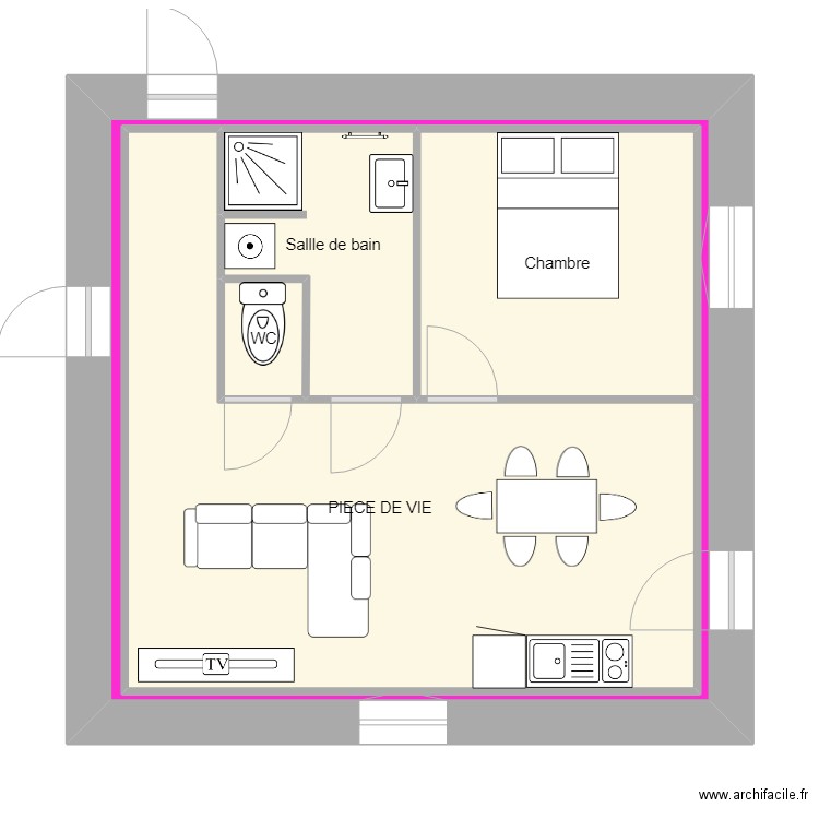Langouste. Plan de 0 pièce et 0 m2