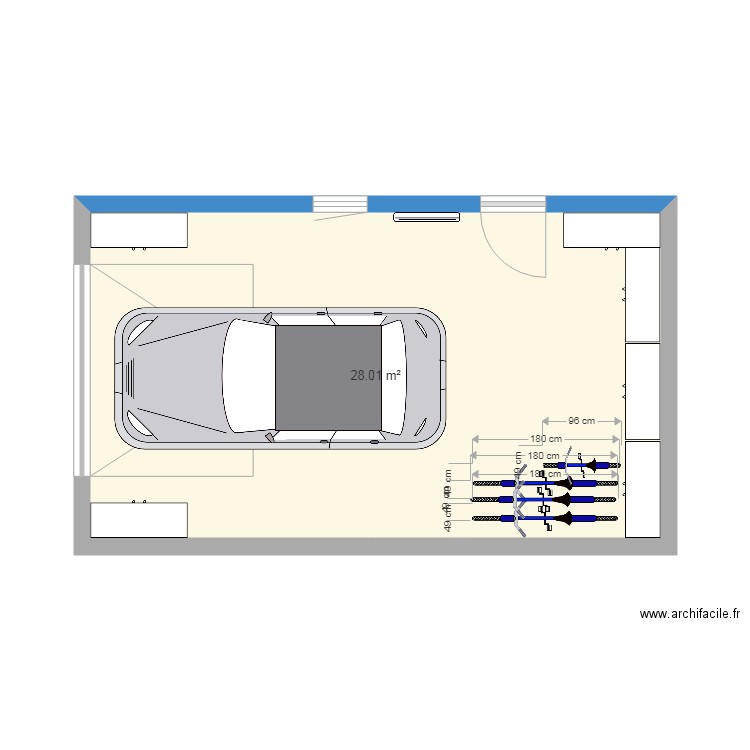 garage. Plan de 0 pièce et 0 m2
