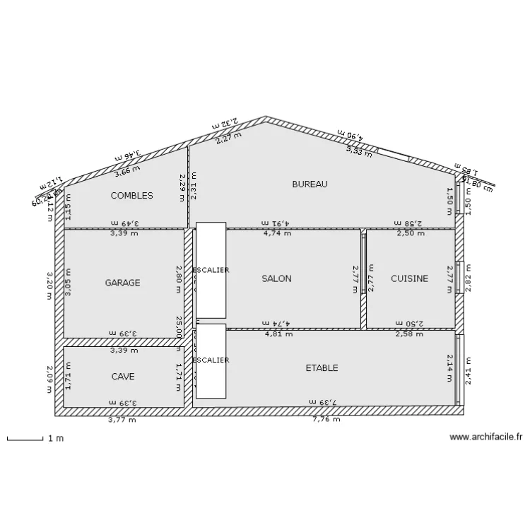PIGNON SUD 1. Plan de PIGNON SUD 1. Plan de