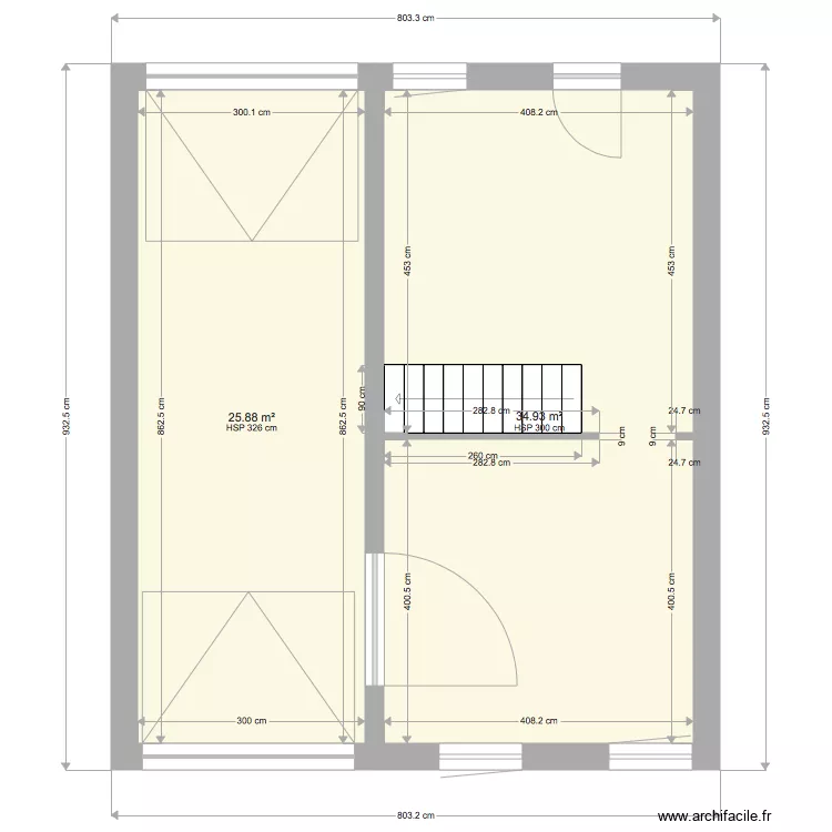 REZ SITUATION EXISTANT. Plan de 