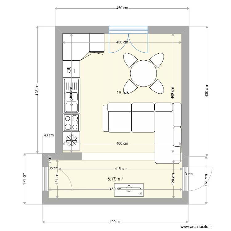 PROGETTO SOGGIORNO 03. Plan de 