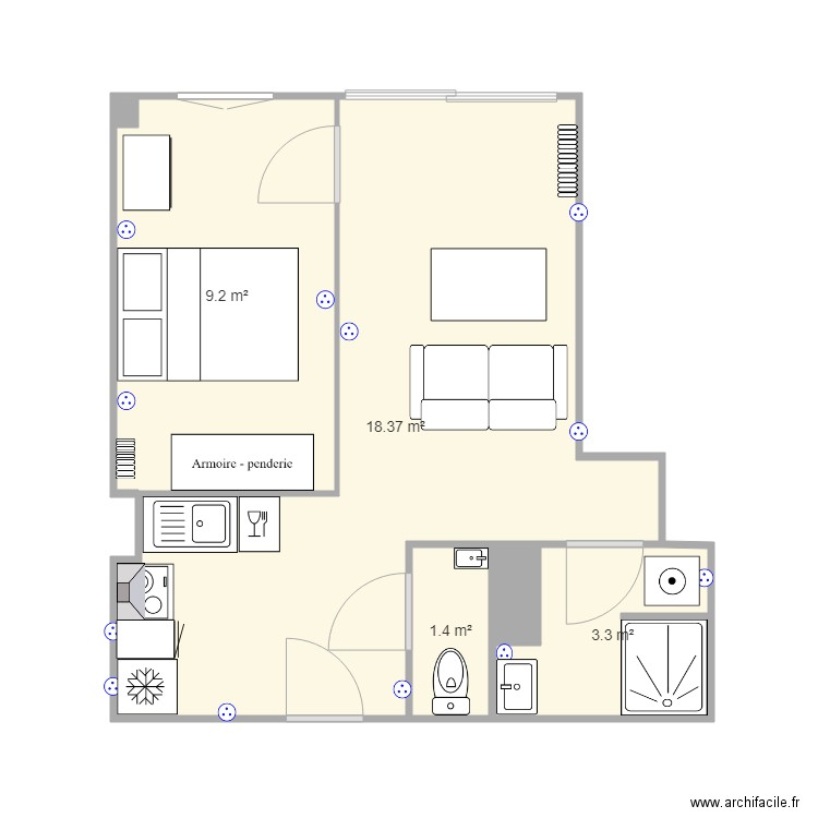 Studio F Buisson V1. Plan de 0 pièce et 0 m2