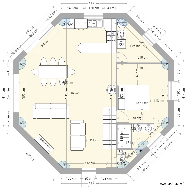 nouveau plan octogane2. Plan de 0 pièce et 0 m2